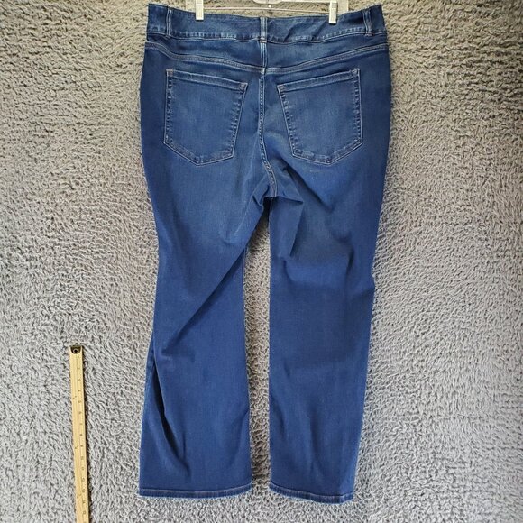 Lane Bryant Jeans Womens Size 22 Blue High-Rise Bootcut Flex Magic Waistband - Picture 12 of 13
